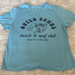 Outer Banks Beach & Surf Club Womens Shirt - Blue
